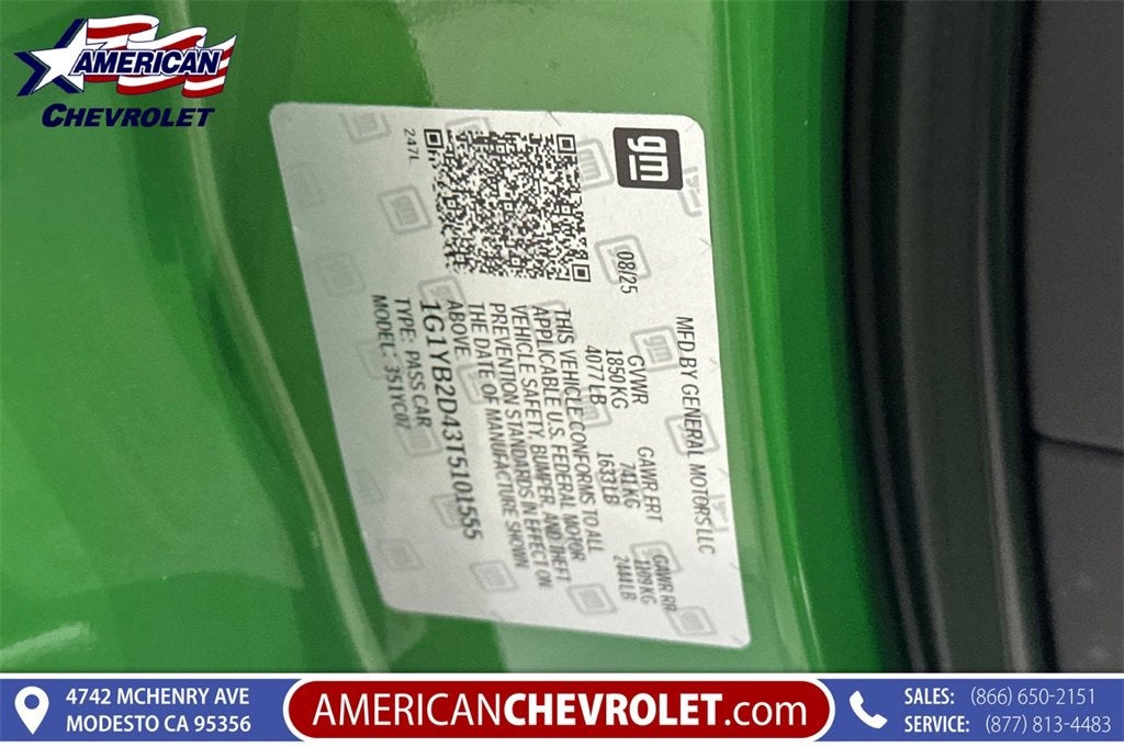 2026 Chevrolet Corvette Stingray 2LT