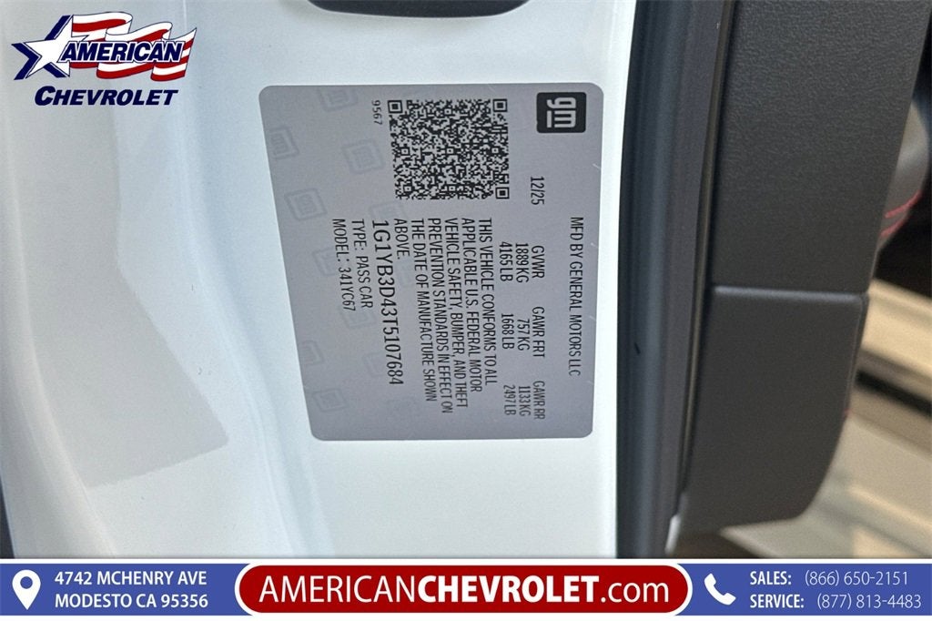 2026 Chevrolet Corvette Stingray 2LT