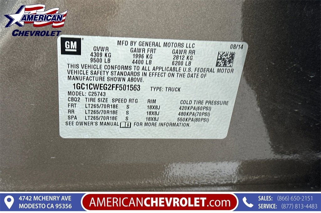 2015 Chevrolet Silverado 2500 HD LTZ