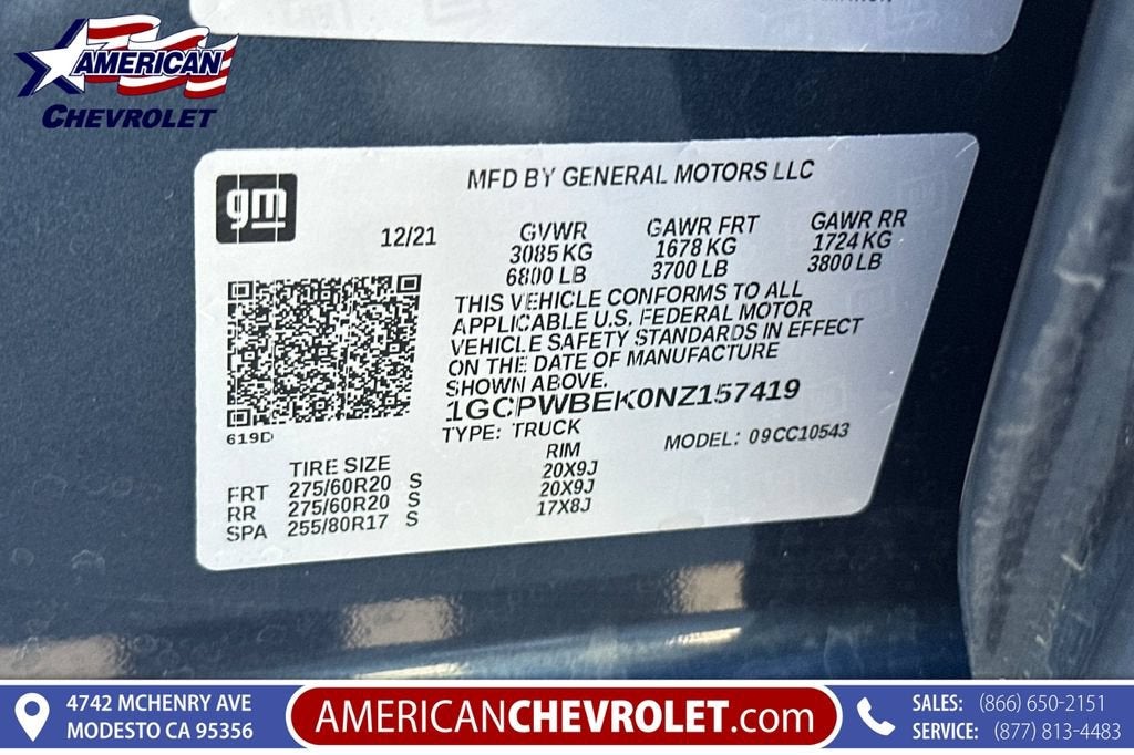 2022 Chevrolet Silverado 1500 LTD Custom