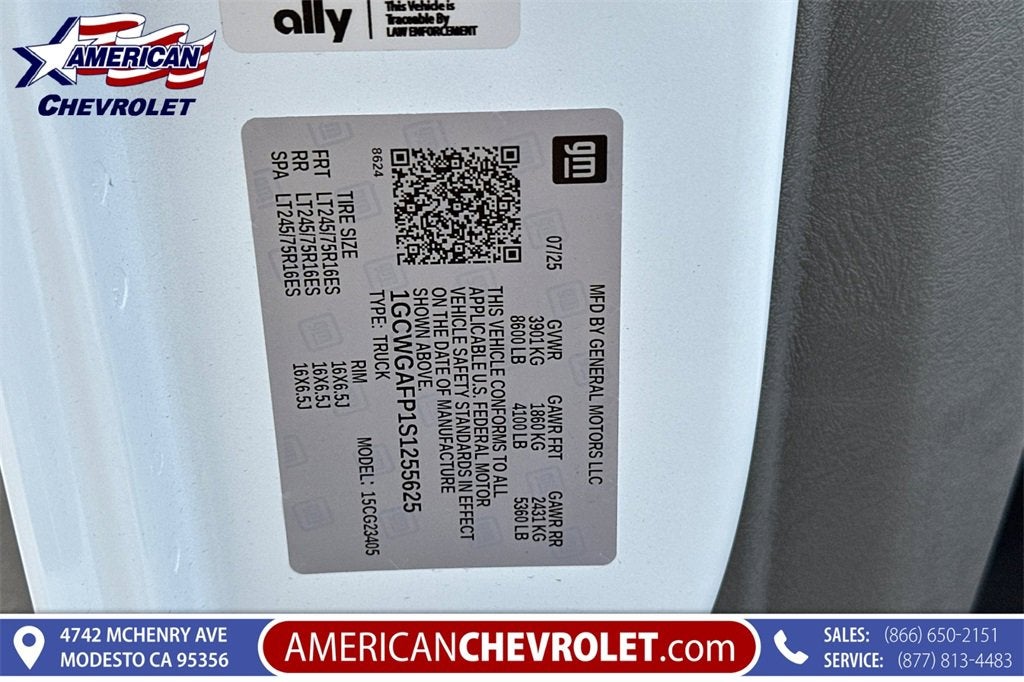 2025 Chevrolet Express Cargo 2500 WT