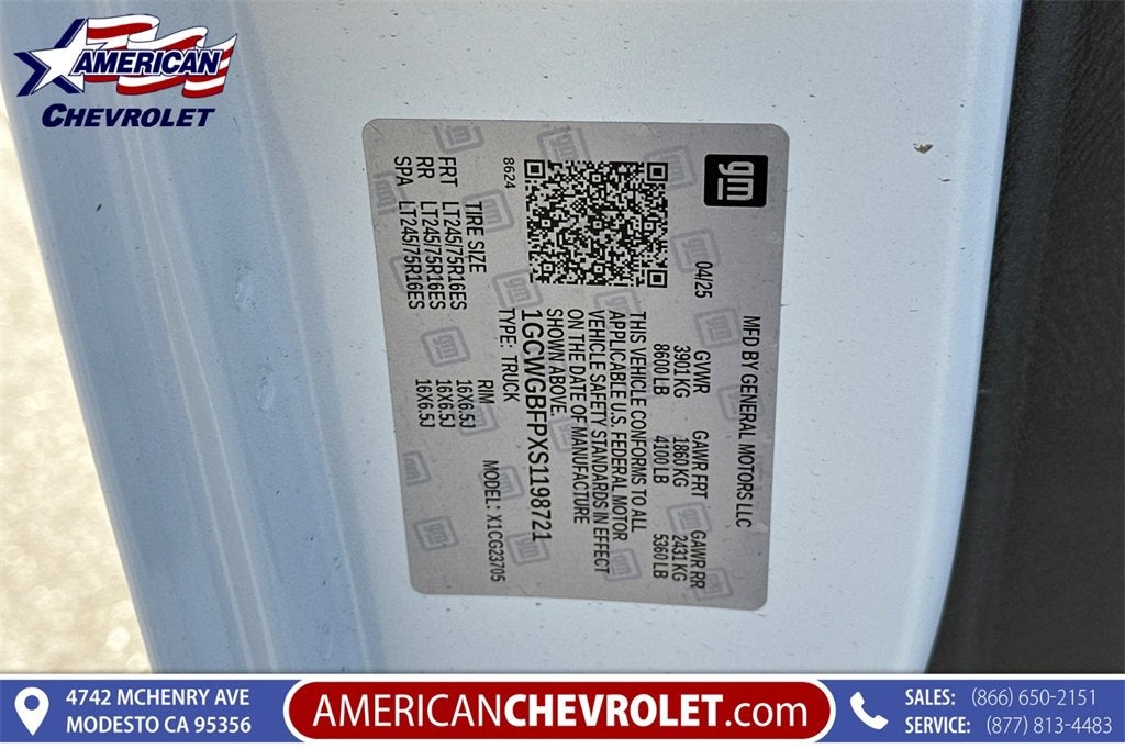 2025 Chevrolet Express Cargo 2500 WT