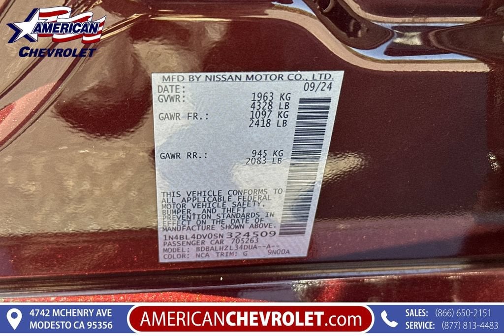 2025 Nissan Altima SV