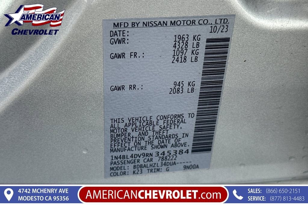 2024 Nissan Altima 2.5 SV