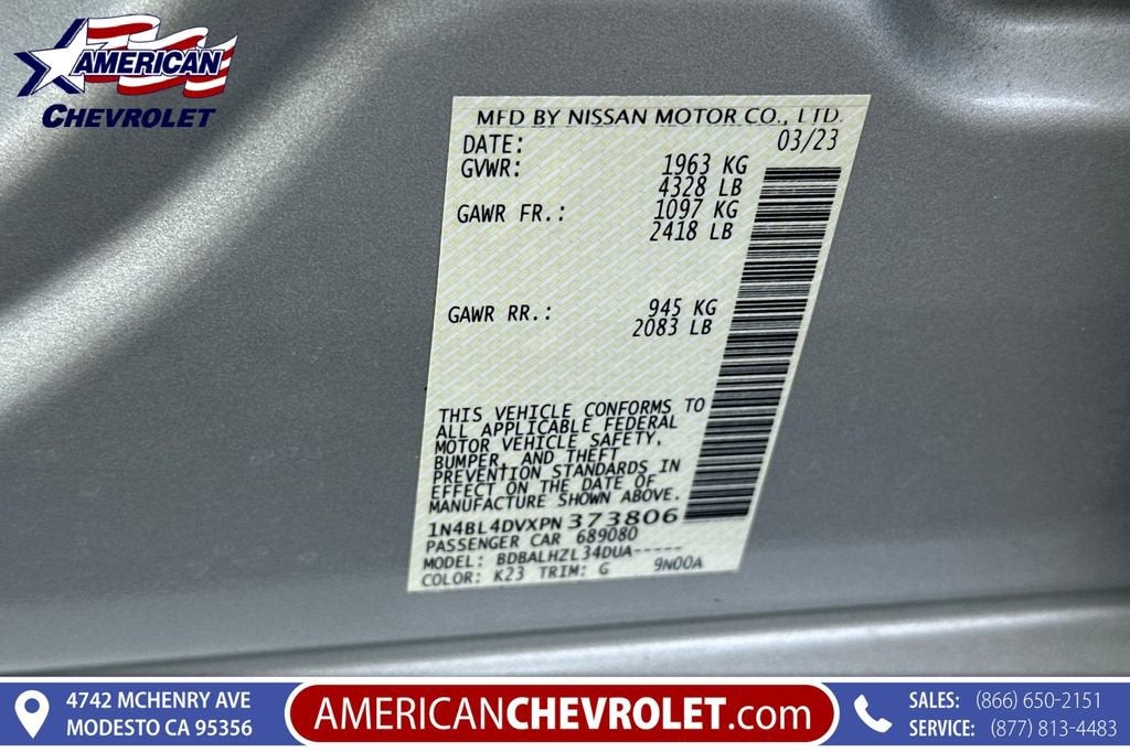 2023 Nissan Altima 2.5 SV