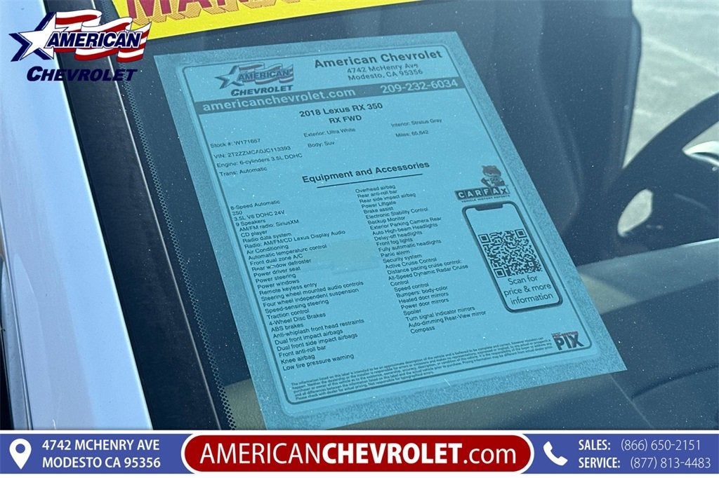 2018 Lexus RX RX 350