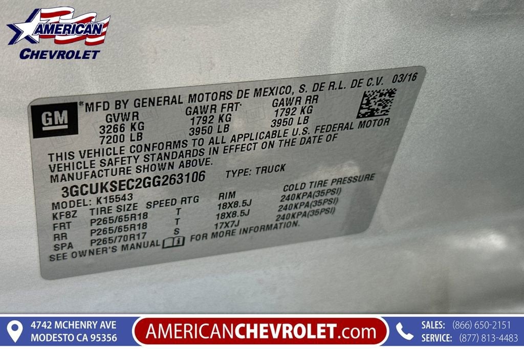 2016 Chevrolet Silverado 1500 LTZ
