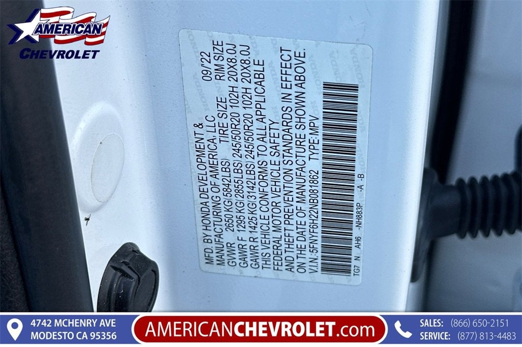 2022 Honda Pilot Special Edition