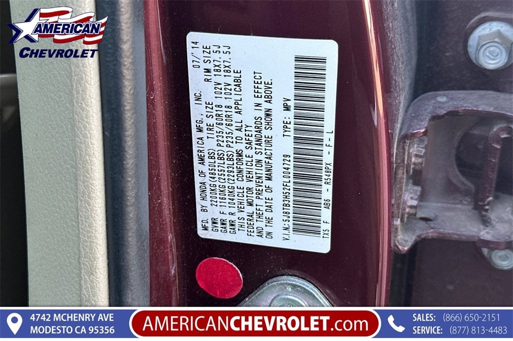 2015 Acura RDX Tech Pkg