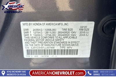 2020 Acura MDX w/Advance Pkg