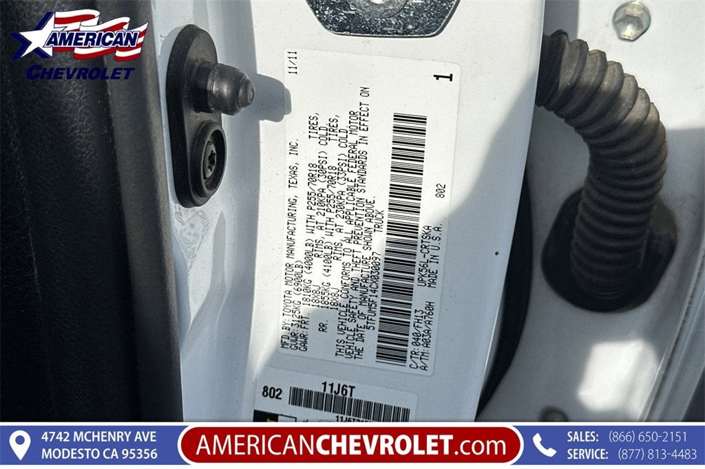 2012 Toyota Tundra 4WD Truck DBL 4WD V8 4.6