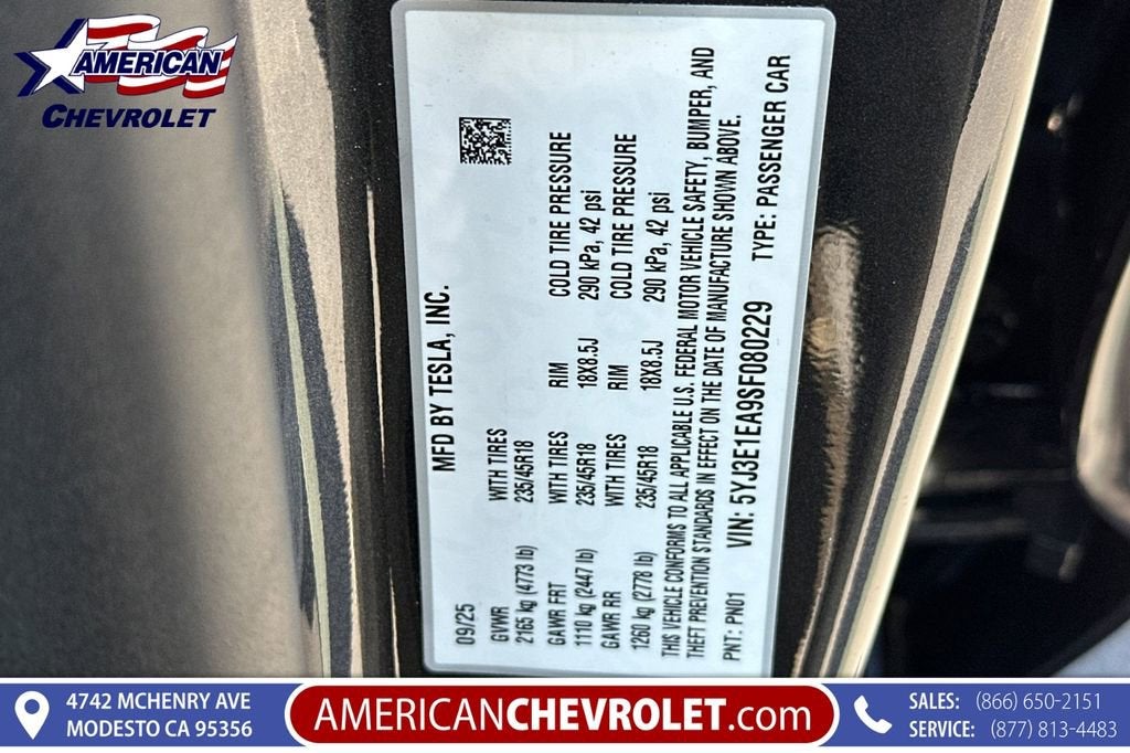 2025 Tesla Model 3 Long Range