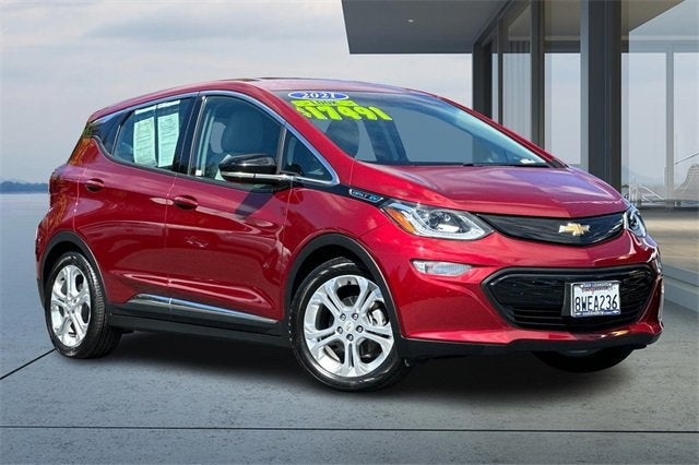 Used 2021 Chevrolet Bolt EV LT with VIN 1G1FY6S01M4107164 for sale in San Leandro, CA
