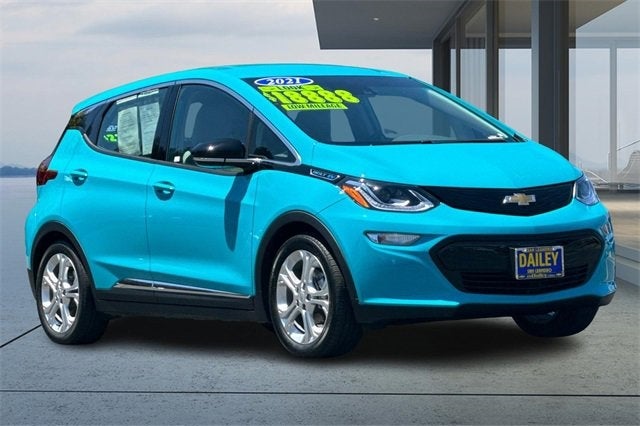 Used 2021 Chevrolet Bolt EV LT with VIN 1G1FY6S04M4112388 for sale in San Leandro, CA