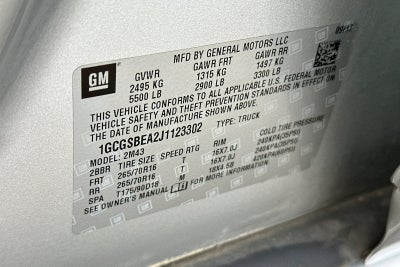 2018 Chevrolet Colorado 2WD Work Truck