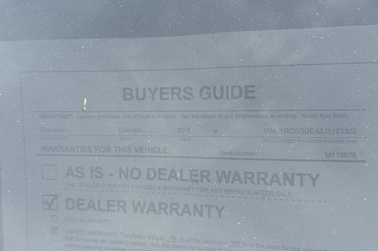 2018 Chevrolet Colorado 2WD Work Truck