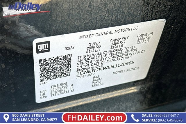 2022 Chevrolet Traverse RS