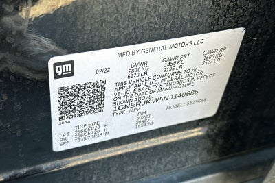 2022 Chevrolet Traverse RS