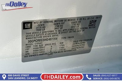 2017 Chevrolet Silverado 1500 LT