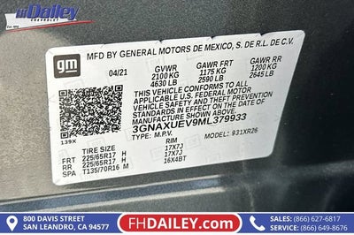 2021 Chevrolet Equinox LT