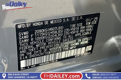 2025 Acura ADX w/A-Spec Advance Package