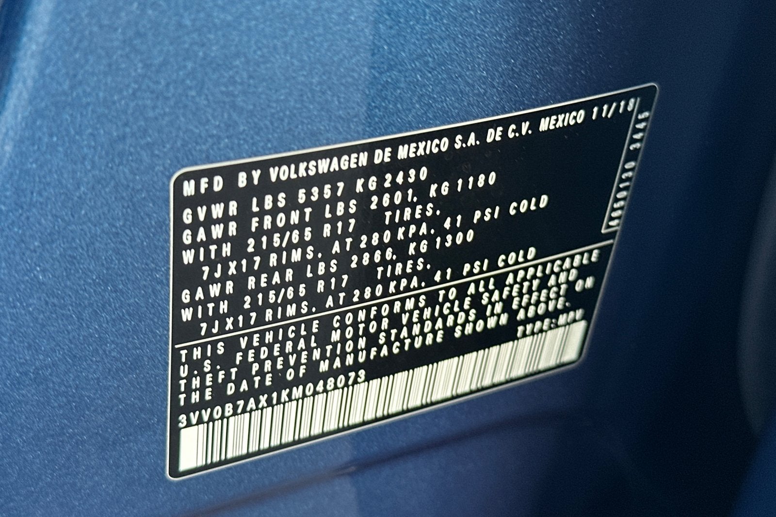 2019 Volkswagen Tiguan S