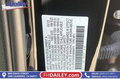 2022 Honda Pilot TrailSport