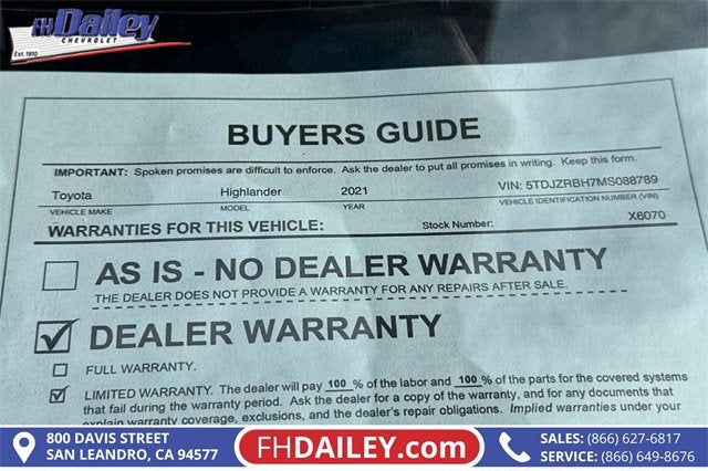 2021 Toyota Highlander XSE