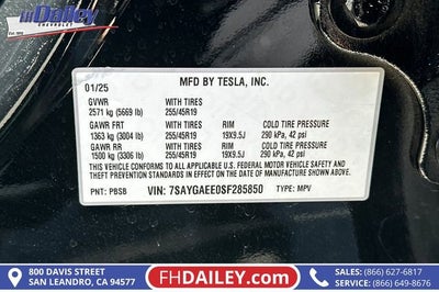 2025 Tesla Model Y Long Range