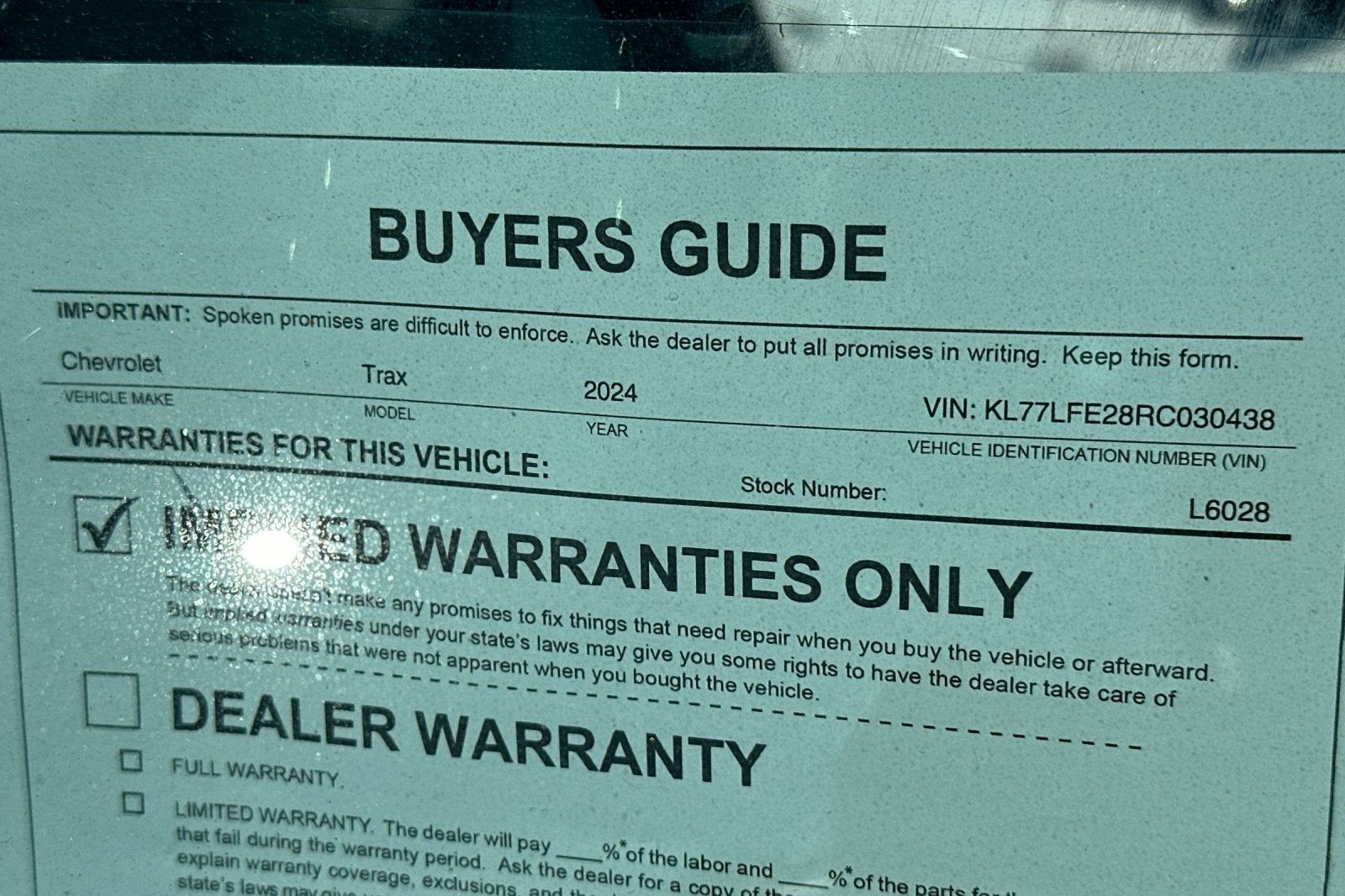 2024 Chevrolet Trax LS