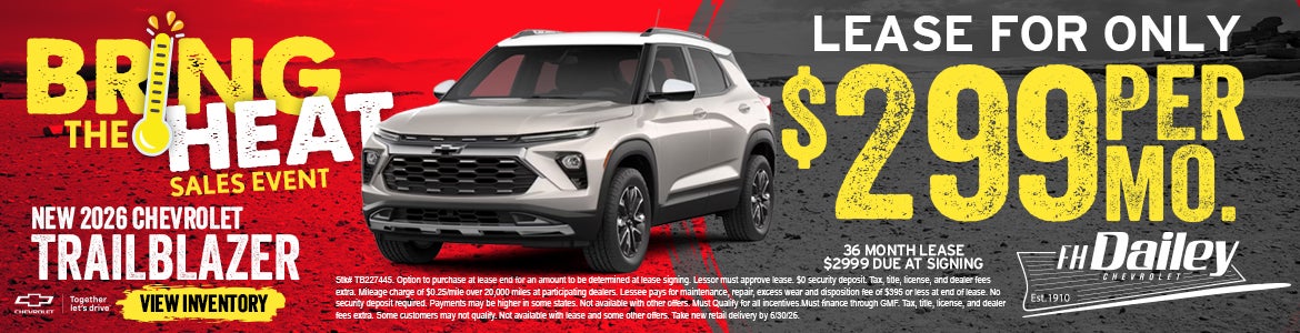 New 2026 Chevrolet Trailblazer
