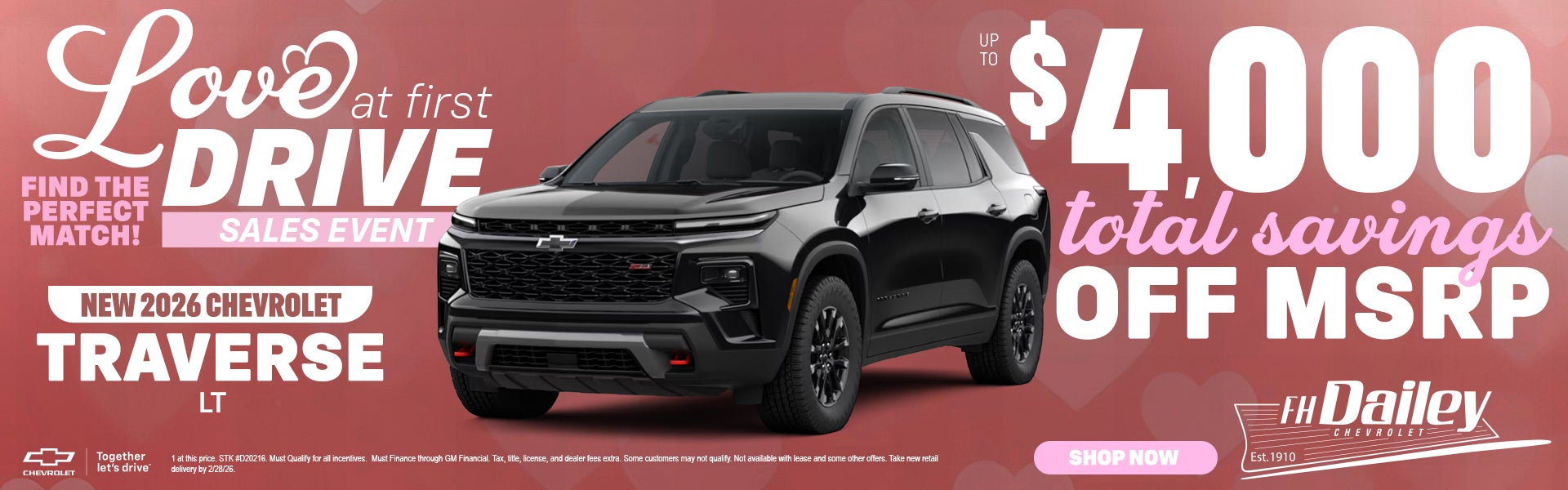 New 2026 Chevrolet Traverse LT